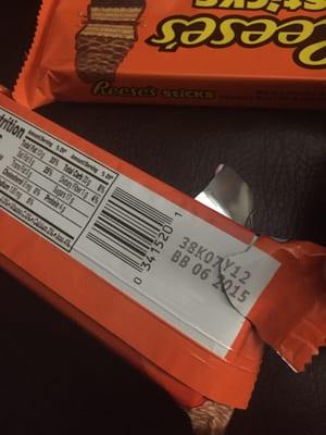 Expired candy...