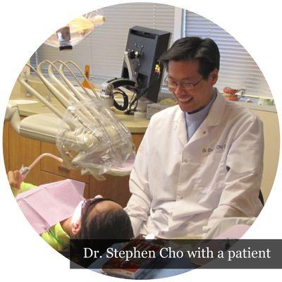 Dr. Stephen Cho with a Patient