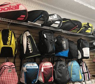 Extensive collection of racquet bags