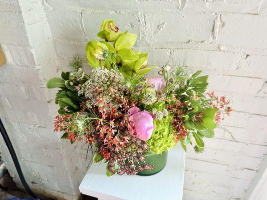 Stunning gift arrangement for a birthday.