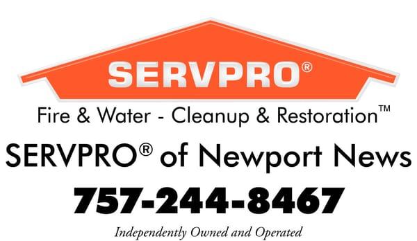 Call SERVPRO of Newport News for all your clean up and Restoration Needs!