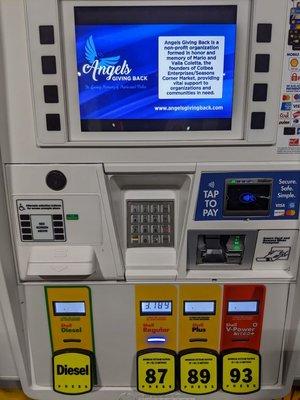 Brand new, flawlessly working pump terminals with touchless (tap) credit card reader.