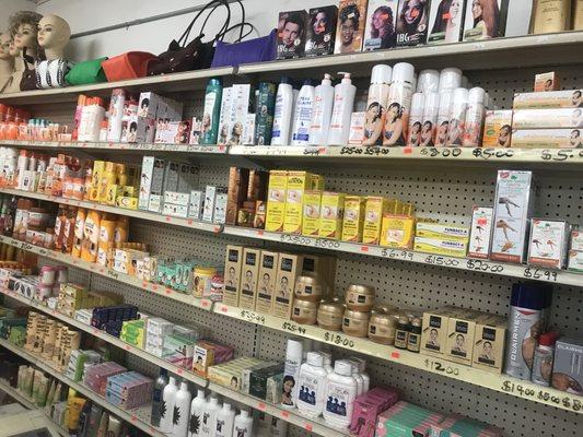 THESE ARE AFRICAN AND AMERICAN CUSMETIC PRODUCTS.