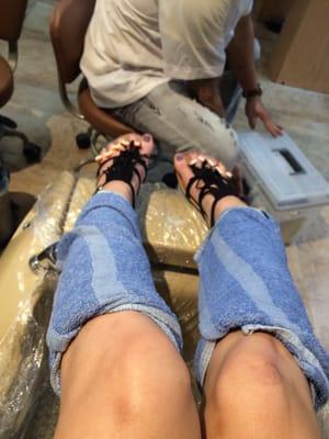 Callus treatment pedicure