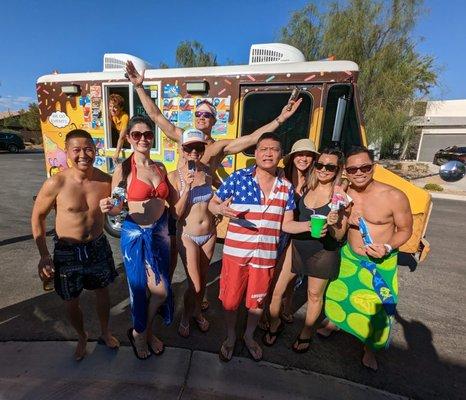 Ice cream truck just not only for kids, even us adults love it too!  (Memorial Day)