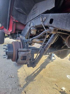 Brake line installed wrong by negligent body shop "mechanic"