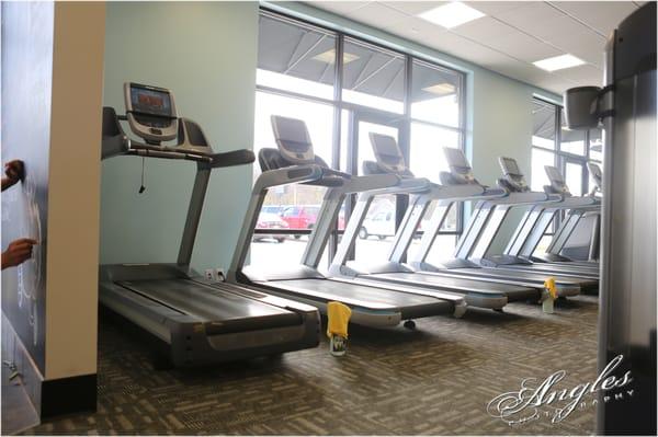 State of the Art Touch Screen Cardio Equipment with TV's and internet access