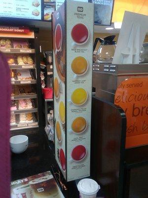 Dunkin Donuts have new hot tea in different flavors