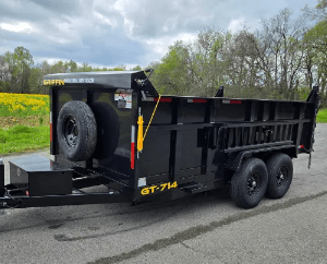 Dum trailer - popular for cleanout and hauling debris