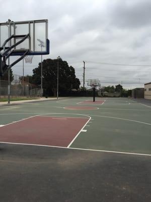 Nice basketball courts.