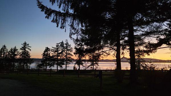 Sunset over Padilla Bay.