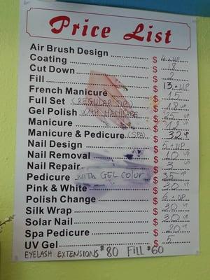 Price List