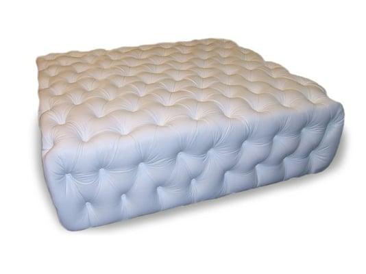 Marshmallow Leather Ottoman (5'x5')