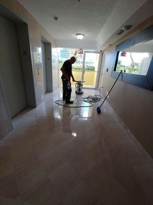 Floor Polishing.