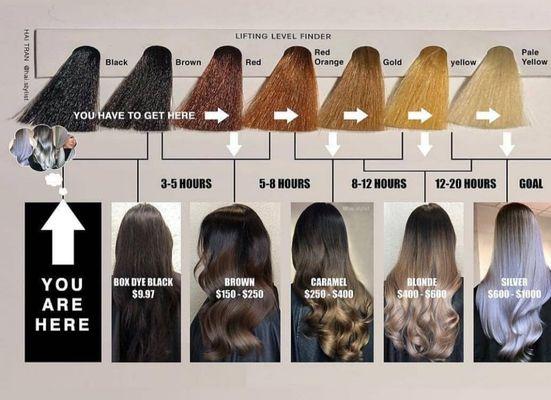 The reality of how hair coloring works and finances to achieve that look.