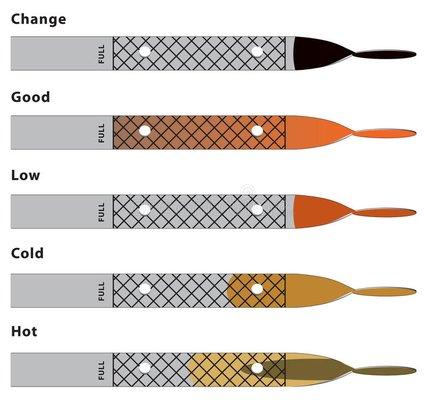 Types of dip sticks oil's check