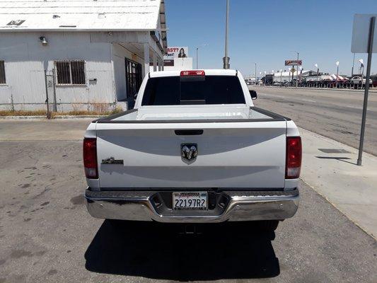 2018 Dodge Ram 2500. tinted with Suntek Window Film Ceramic 35-5%. Come in now and beat the summer heat. This film is warrantied lifetime in