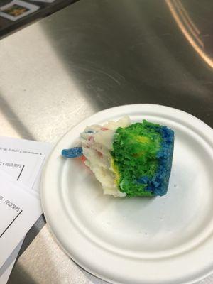 Sour patch cupcake