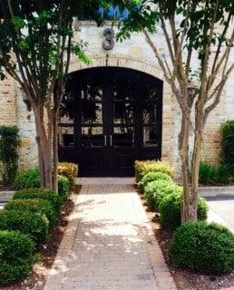 Our paved entry walk-way