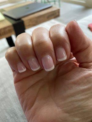 French dip mail by Tien at Mirage Nail.