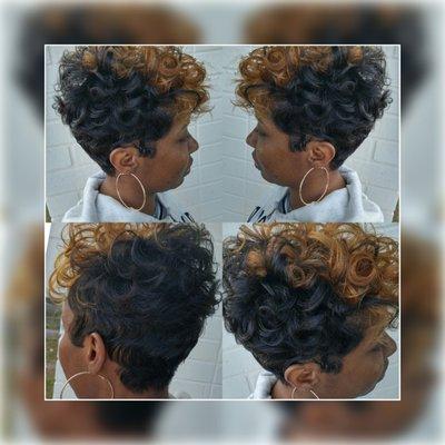 Short cut and Style with color