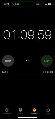 Started timer when I opened the door, stopped it a little bit after they delivered the sandwich. 1:08 is the new record. Freaky fast!