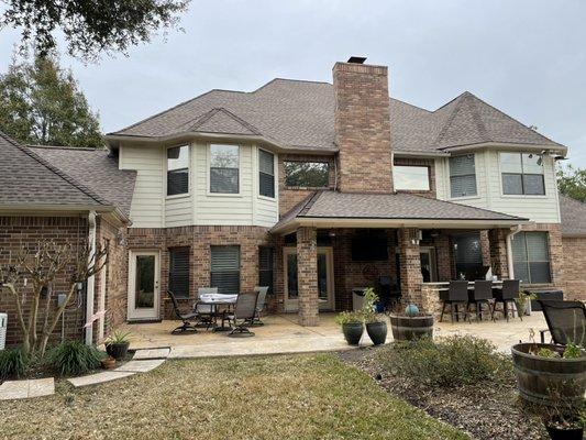 Completed installation - Just beautiful - GAF HDZ Barkwood with ZRidge shingles for hips and ridge