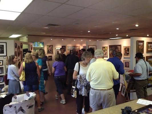 Art reception at Bella Art and Frame