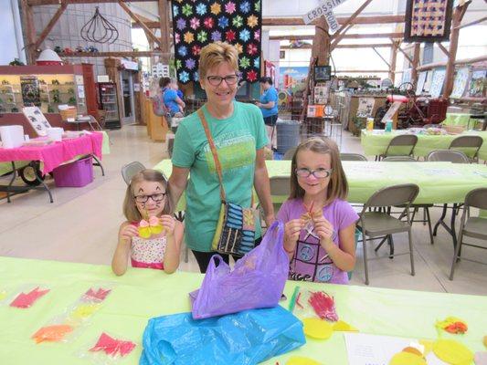 Cute faces painted at Summerfest Kids Day!  2017