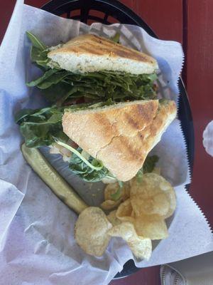 Ciabatta sandwich.  DELICIOUS.