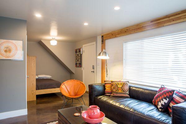 Living Room with murphy bed