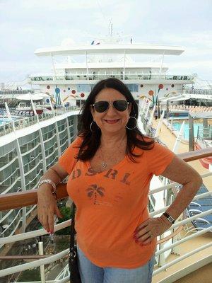 Fran sailing on Allure of the Seas