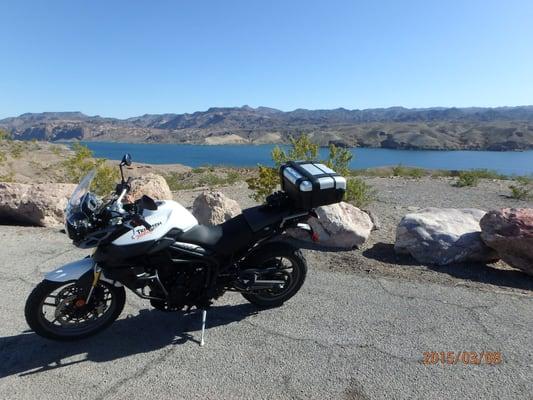 Triumph Tiger 800 - 
 courtesy of Mr Guy