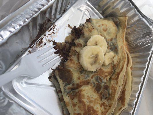 Nutella banana crepe