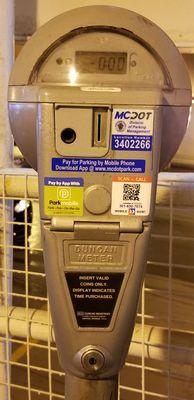 This is an example of what one of the parking meters look like 3.23.18