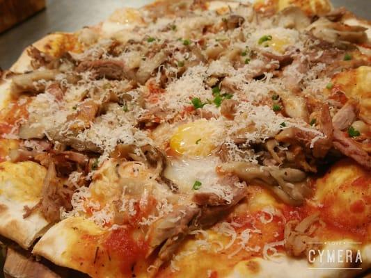 Duck & Mushroom Flat Bread.