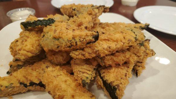 Fried zucchini appetizer