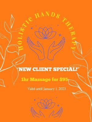 NEW CLIENT SPECIALS THIS FALL!