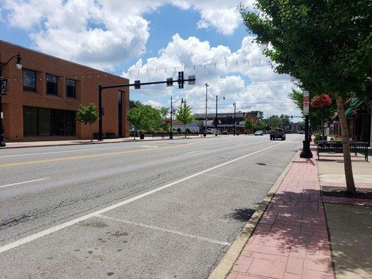 Looking Southwest on Clinton St. in Downtown Defiance