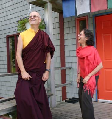 Nancy at the Gampo Abby in Nova Scotia , home of Pema Chodron summer 2010