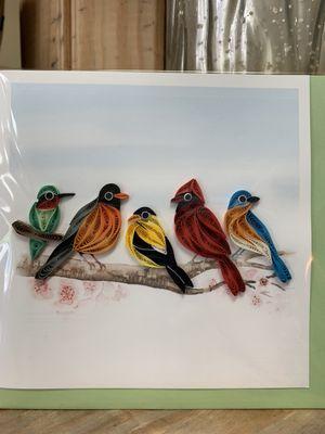 Birds on a Branch Quilling Card