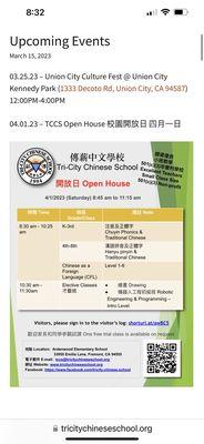 Open house and open enrollments