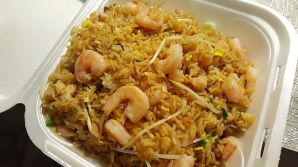 Shrimp fried rice is on point. Deliciousness in every bite!