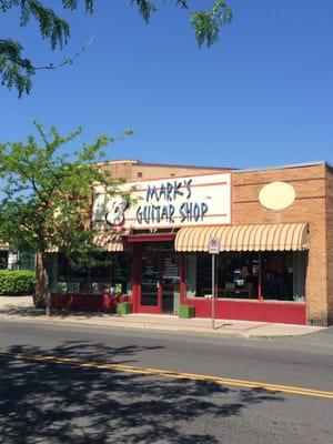 Exterior of Mark's Guitar Shop