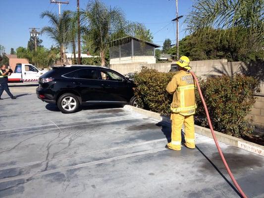 Vehicle into gas meter