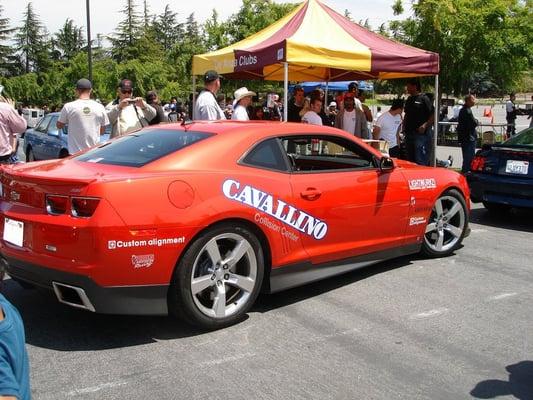 Sports cars make good rolling billboards!