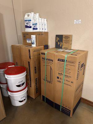 Navien Tankless Water Heaters & cleaning kits in stock.