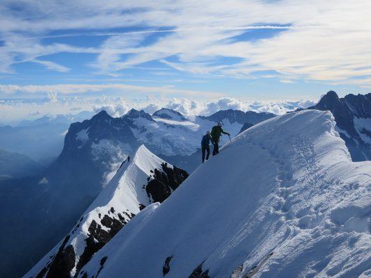 Final steps on the Eiger Grindelwald, Switzerland