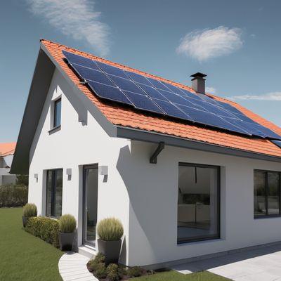 Home energy system with roof mounted solar racks