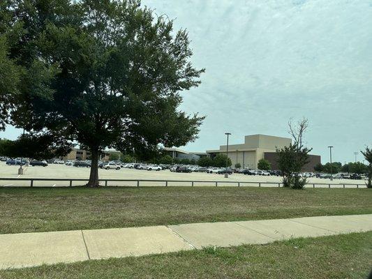 McKinney High School has plenty of parking.